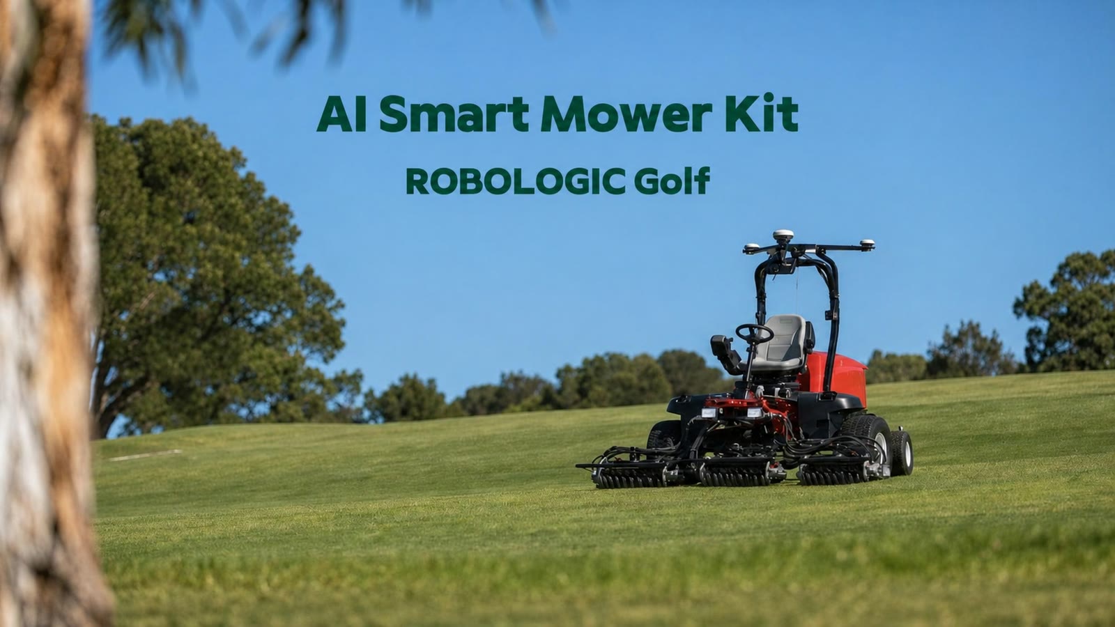 AI Smart Mower Kit operating on a golf course